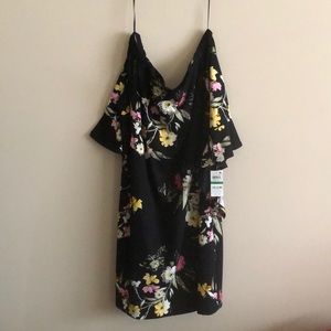Thalia Sodi Black Floral Dress